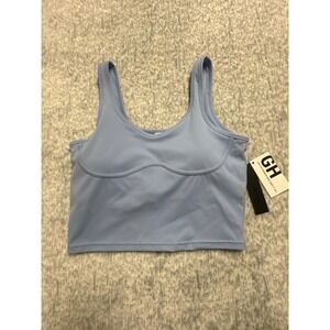 Goldhinge Lined Bra Tank Light Blue XL GH216BLU New‎ With Tags